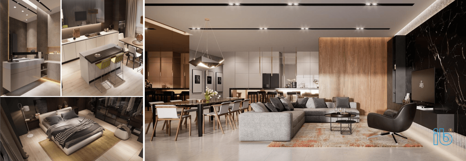 Thiết kế nội thất căn hộ Penthouse.